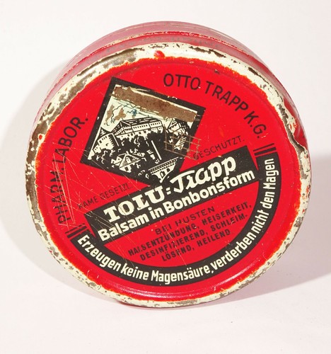 Old blechdose tolu trapp - blechdose,