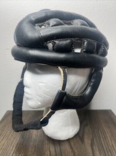 Casco da ciclismo vintage Kucharik USA in pelle nera per bicicletta come nuovo da esposizione usato in ottime condizioni!