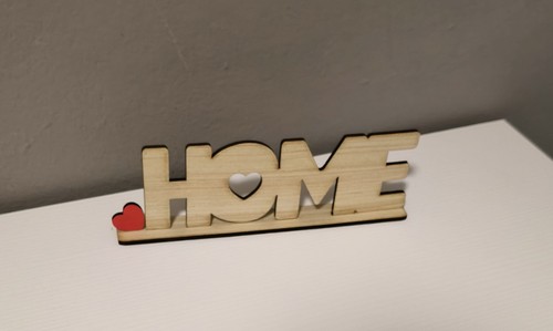 Soprammobile legno scritta - in,