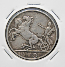 Moneta 1927 Italia Regno 10