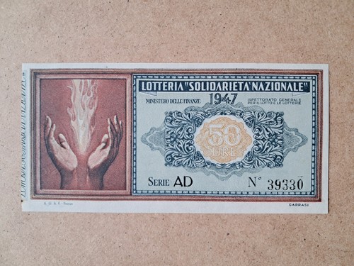 Biglietto lotteria solidarità - lotteria,