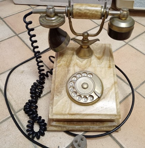 Vintage telefono onix 18k oro - telefono,