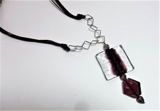 Collana Donna Piramide Antica Murrina  Vetro di Murano Made in Italia Art v399