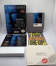 Total Recall CIB con scatola manuale inserti gioco Nintendo NES 1990 completo testato