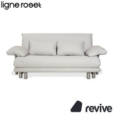 Divano Divano Divano Ligne Roset Multy Tre Posti Tessuto Grigio Funzione Sonno Manuale