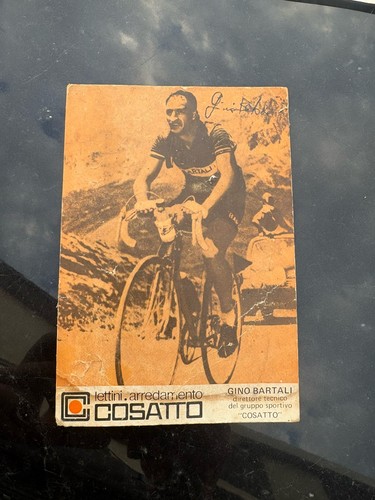 Autografo gino bartali - autografo, su