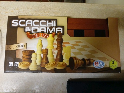 Dama scacchi legno eg - dama, in