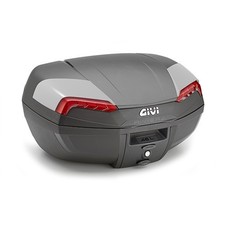 E46N2 GIVI  BAULETTO 46L RIVIERA COVER GRIGIO CAT.ROSSO CON PIASTRA UNIVERSALE