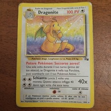 Carta dragonite FO 4 fossil holo 4/62 ita