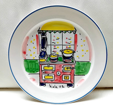 Lorenzo Viola (1938 Castelfranco Veneto) Cucina con pentole piatto ceramica 2002