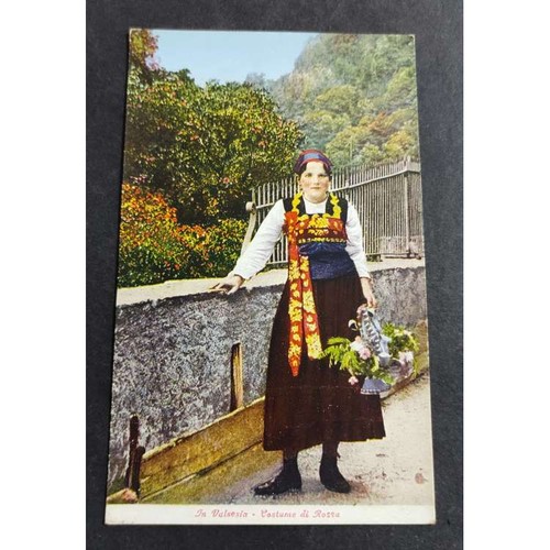 Cartolina costume rossa - costume,