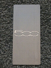 TUNING POGGIAPIEDE POGGIAPIEDI ACCIAIO FIAT NUOVA 500 FONDO UV EFFETTO CARBONIO