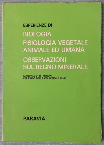 Esperienze biologia - esperienze, di