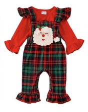 Festive Santa Plaid Baby