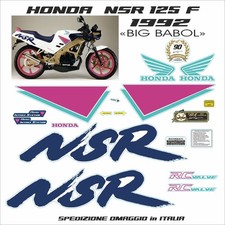 Honda Nsr 125 f 1992 BIG BABOL  kit adesivi completi come da disegno