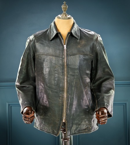 Giacca pelle nera - , vintage