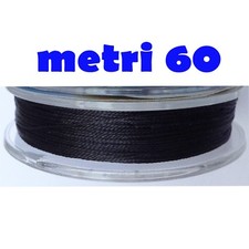 FILO NERO PER LEGATURE CANNE MONTAGGIO RIPARAZIONE CANNE PESCA PLACCA ANELLI 