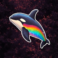 Rainbow Orca Whale Vinyl