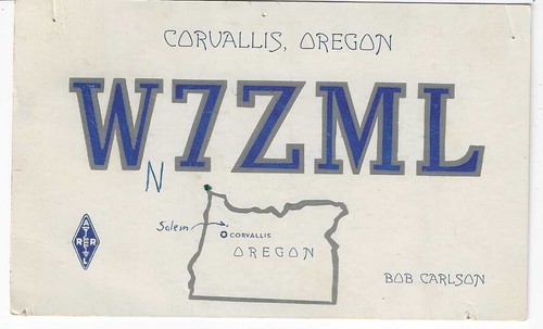 Scheda radio qsl 1955 - scheda,