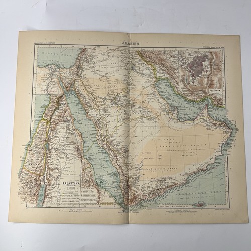 Stampa antica arabia 1908 - stampa,