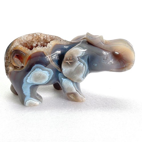 Elefante cristallo agata - elefante, di
