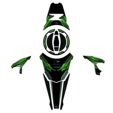Kit Adesivi Resinati Gel 3D Protezioni Grafiche per moto Kawasaki Z400 compatibi