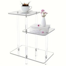 Tavolino laterale in acrilico