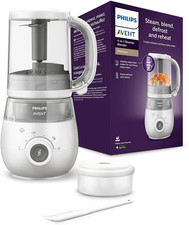 Avent SCF883/01 Easypappa plus 4 in 1 Cuocipappa Multifunzione, Cuoci a Vapore, 