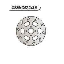 DISCO FRENO NG 424 220-62-42,2-3,5-4- SIAMOTO 125 Falkon 1998-2000