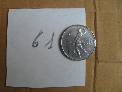 Moneta lire italiane anno - lire, 50,