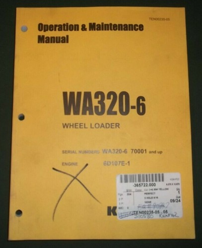 Komatsu wa320 manuale - komatsu, wa320-6