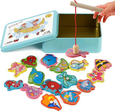 Giocattoli Di Legno Gioco Di Pesca, Vittse Giochi Montessori Bambini 2 Anni Gioc