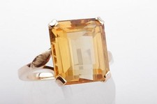 Anello citrino 13 x 11 mm 750