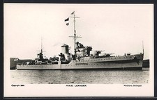 Cartolina nave da guerra HMS