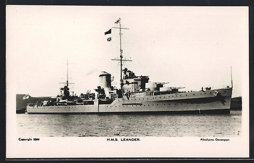 Cartolina nave guerra hms - guerra,