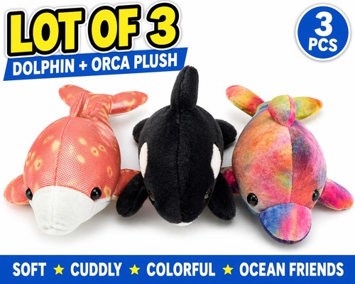 Lot dolphin orca plush - 3,