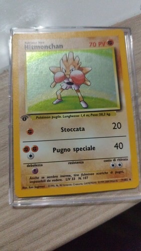 Carta pokemon hitmonchan prima - carta,