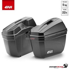 GIVI E22N valigie Monokey E22 coppia laterali in ABS nero