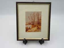 Miniatura Dipinto DAL DEGAN PAESAGGIO Ecuadoriano