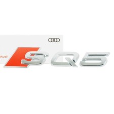 Logo emblema scritta originale Audi SQ5 cromato rosso 8R0853735 autoadesivo