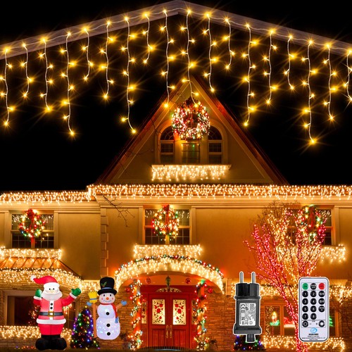 Luci natale esterno - esterno, cascata