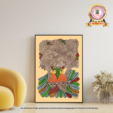 Gond tribale indiano intricato