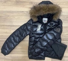 Piumino Blauer Camelia Con Pelliccia Nero S-XL (Scrivere La Taglia In Privato)