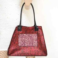 Borsa rossa nera donna pelle