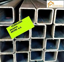 Tubolare scatolato in ferro quadro tubo quadrato barra quadra 30x30x2 liscio di