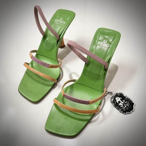 Sandalo fendi vintage tacco - fendi,