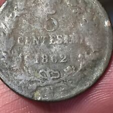 REGNO D'ITALIA - VITTORIO EMANUELE II° - RARA MONETA DA 5 CENTESIMI - 1862 - N