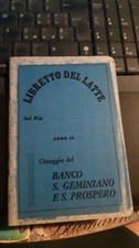 Libretto del latte - Banco S.Geminiano e S.Prospero - Caseificio Parmigiano
