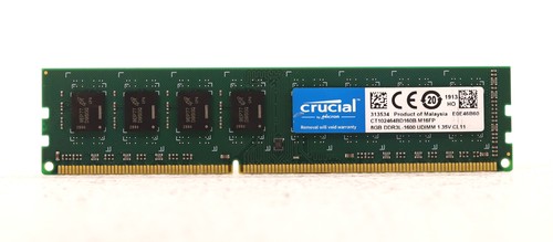 Crucial 2rx8 pc3l 12800 - crucial, pc3l-12800