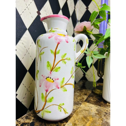 Brocca ceramica floreale